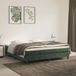 Matelas à ressorts ensachés medium 180x200x20 cm velours vert foncé
