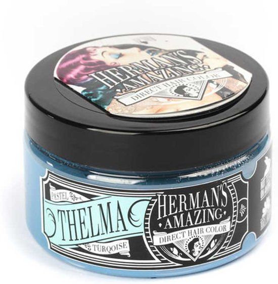 Hermans Amazing Haircolor Thelma Turquoise semi permanente haarverf - 115 ml
