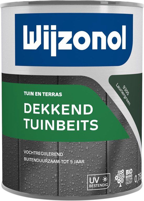 Wijzonol Dekkend Tuinbeits - 0,75 liter - Lauriergroen