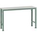 Manuflex AU8031.0001 Werk aanschuiftafel universele speciale met melamine schijf, bxdxh = 1250 x 800 x 722-1022 mm Grijs, Groen