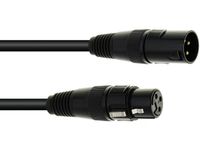 EUROLITE DMX-kabel XLR 3pin 5m zwart