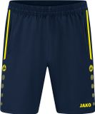 Jako Allround Short Kinderen - Fluogeel / Marine | Maat: 128