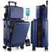 TRAVELARIM Uitschuifbare handbagagekoffer, 56 cm (22 inch), Donkerblauw, 22 Inch, Modern