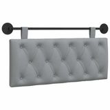 vidaXL Hangend hoofdbord Lichtgrijs Stof