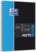 Oxford NoteBook Notitieboek, spiraalbinding, B5, 160 pagina's, grote ruiten, polypropyleen omslag, willekeurige kleur