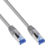 InLine® Patchkabel, S/FTP (PiMf), Cat.6A, halogeenvrij, grijs, 0,3 m