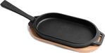 Poêle Sizzler en Fonte - Poêle de haute qualité résistante au four - Compatible tous fours à pizza