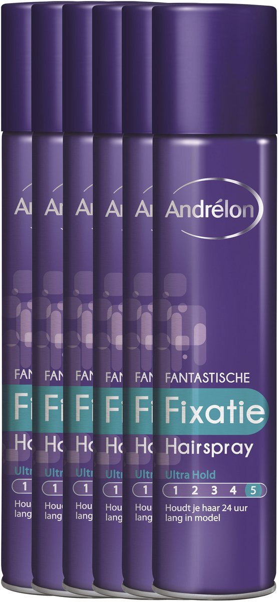 Andrélon Fantastische Fixatie - 6 x 250 ml - Haarlak - Voordeelverpakking