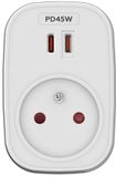 MOBILITY LAB – USB-C wandlader – 45W PD – 2 poorten – Wit