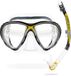 Cressi Big Eyes Evolution & Alpha Ultra Dry-Snorkelset met snorkel en duikbril, waterdicht duikmasker, anti-condens, anti-lek van gehard glas, premium Dry-snorkel voor volwassenen