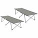 vidaXL Opvouwbaar Campingbed 2 stuks Grijs 194 x 62,5 x 42,5 cm