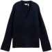 Tom Tailor Pull col V en maille duveteux femme