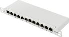 Renkforce RF-4996628 12 poorten Patchpaneel 254 mm (10) CAT 6A 0.5 HE Grijs