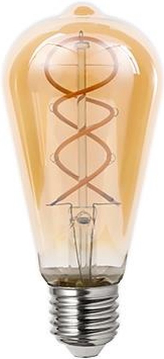 ABC-LED E27 filament lamp - Dimbaar - Extra warm wit - 250 Lumen - 4W - ST64