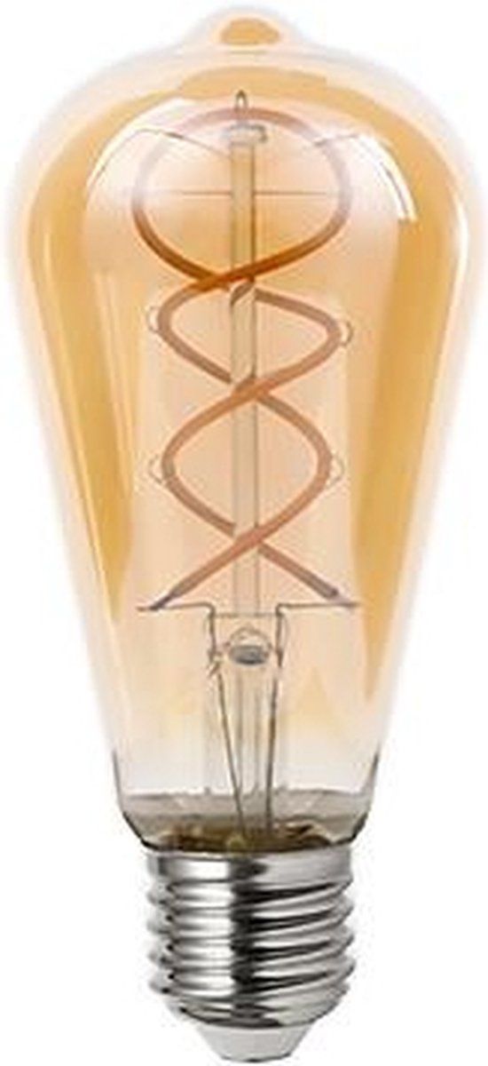 ABC-LED E27 Filament Lamp - Dimbaar - Extra Warm Wit - 250 Lumen - 4W - ST64