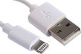 RS PRO USB-kabel, USBA/Lightning, 1m USB 2.0 wit