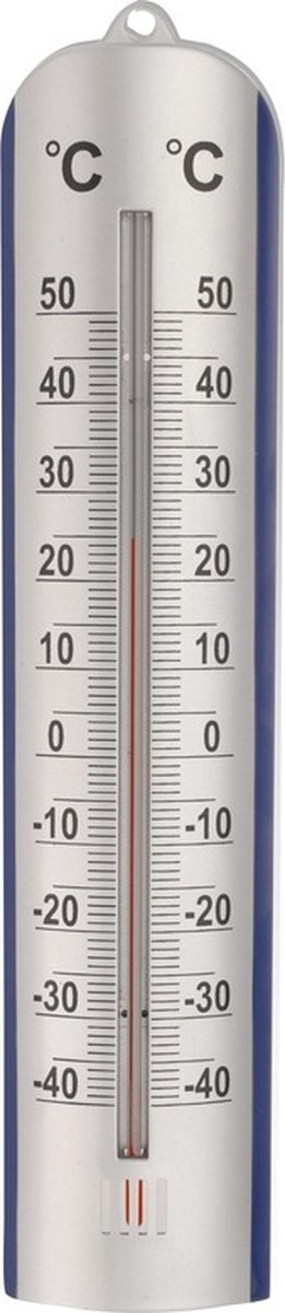 Trendo Trendoz thermometer voor de huiskamer binnen 27 x 6 cm van kunststof - met ophang gaatjes
