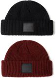 Minoti Fisherman Beanie Muts Zwart 2-pack