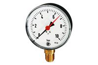 RIEGLER 101982-8301 standaard manometer, plaatstaal, G 1/2 onder, -1/0,0 bar, Ø 160, 1 st.