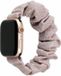 Strap-it Scrunchie band - Geschikt voor Apple Watch bandje - Series 1/2/3/4/5/6/7/8/9/10/11/SE/SE2/SE3 - Shiny Pink - Elastisch haarelastiek bandje van nylon - iWatch bandje voor maat: 38 / 40 / 41 / 42mm