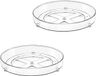 Unyqoos® Set d'organisateurs pivotants pour cuisine et armoire de 27 cm - Plateau tournant à 360 degrés pour une utilisation optimale