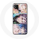 Maniacase Etui voor Xiaomi Redmi 9C Tanjiro Inosuke en Zenitsu Demon Slayer Kimetsu no Yaiba Manga