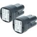 Vhbw 2x Batterie Remplacement Pour Bahco Bcl1b03ib Pour Tondeuse à cheveux (2500mAh, 14,4V, Li-ion)