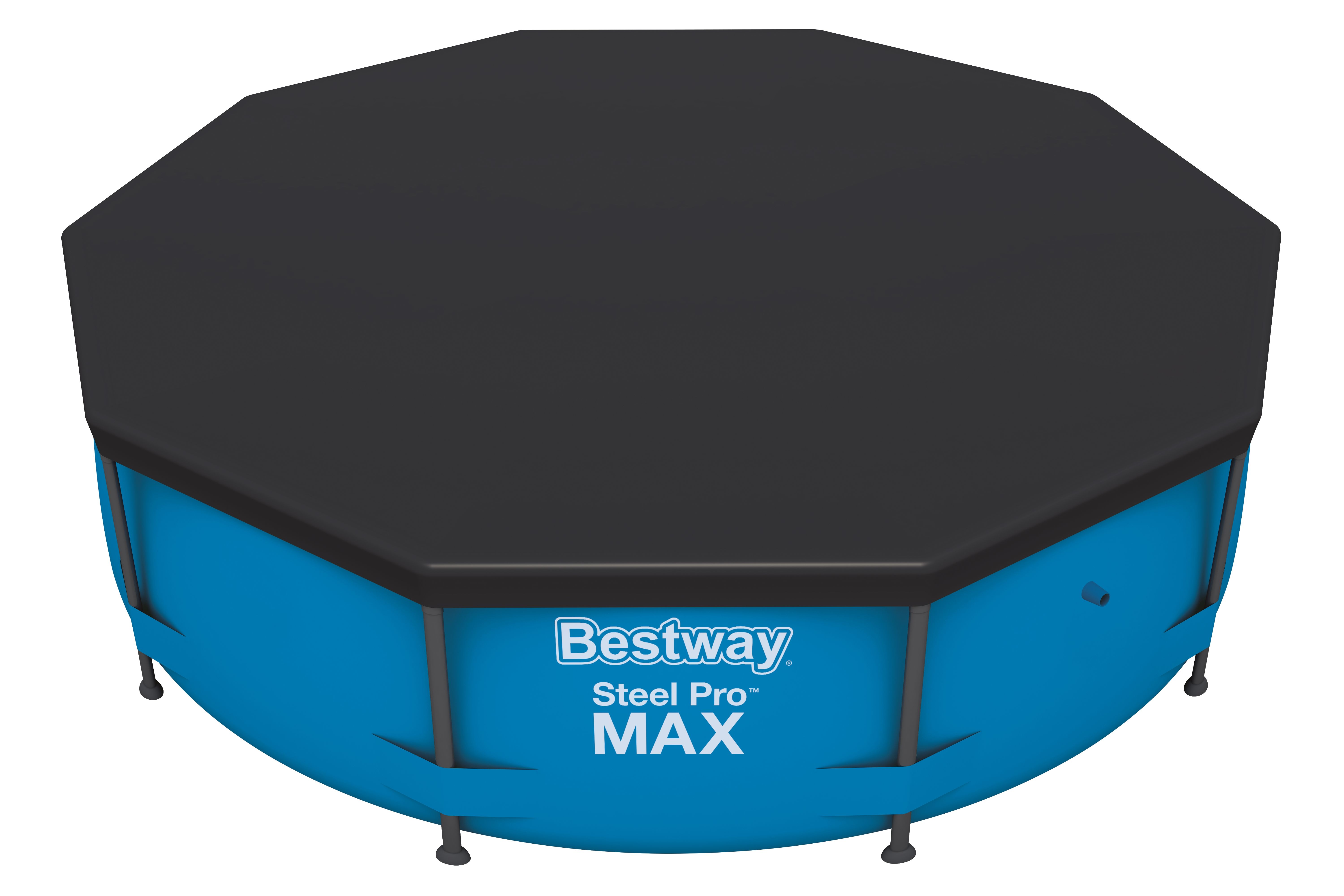Bestway Flowclear Zwembad Afdekzeil - Rond - 305 cm - Blauw