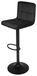 Set de 2 tabourets de bar - Hauteur réglable - Pivotant - Rembourré de velours, avec coussins - Cadre en métal avec repose-pieds - Convient pour cuisine et bar - Noir