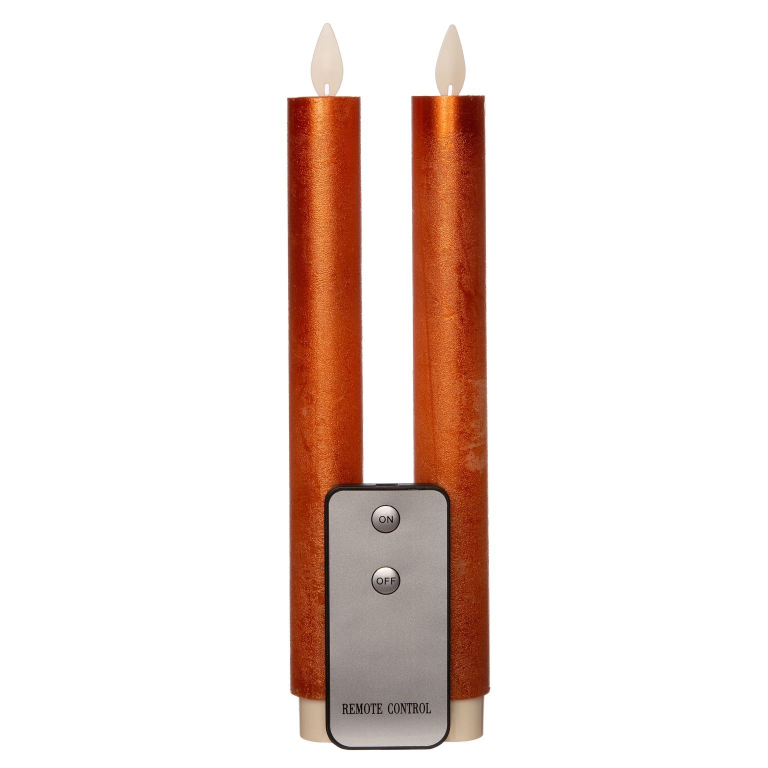 Anna's Collection Koper b.o. 2 stuks - Led kaars - Koper - 8713619414046