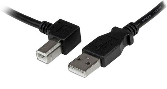 StarTech.com .com 1 m USB 2.0 A naar linkshoekige B-kabel M/M USB-kabel