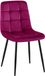 CLP Antibes Eetkamerstoel - Zonder armleuning - Velvet - Fluweel/purper
