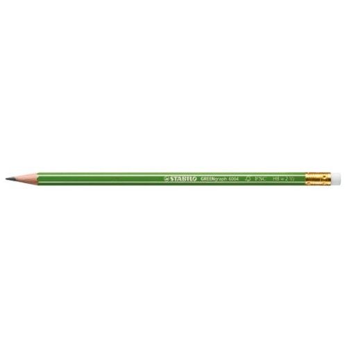 Stabilo GREENgraph - Grafietpotloden - groen - 12 stuks