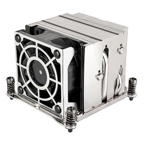 SilverStone Technology XE02-2066S - 2-HE-SFF Server/Workstation CPU-koeler voor Socket Intel LGA 2011/2066 Square & Narrow, zwart-zilver