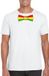 Bellatio Decorations Shoppartners Bv Wit t-shirt met Limburgse kleuren strik heren - Carnaval shirts S