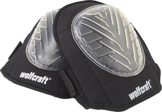 wolfcraft Comfort kniebeschermers - Zwart - One size