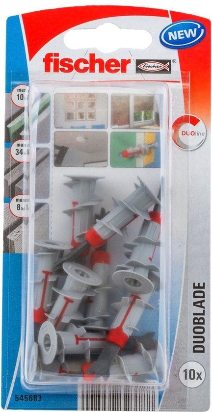 Fischer DuoBlade K NV Gipsplaatplug 44 mm - 10 stuks