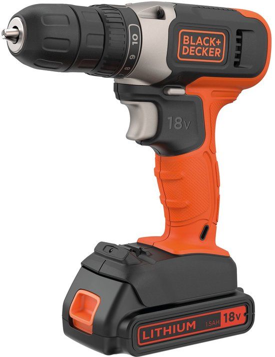 BLACK+DECKER BCD001C1-QW Accuboormachine - 18V - 1 Accu