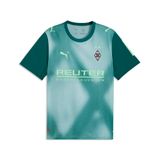 PUMA Borussia Mönchengladbach 26/27 derde voetbalshirt voor Heren, Groen, Maat M