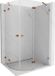 Mexen Lunar cabine de douche semi-circulaire pivotante droite 100 x 70 cm, transparent, or rose