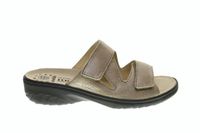 Mephisto Mobils Geva Taupe Slipper Dames Leer Maat 37