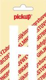 Pickup Plakletter Nobel 90 mm wit H