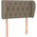 Tête de lit taupe 83x23x78/88 cm tissu