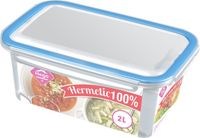 Hega hogar Kiev 3x Voorraad/vershoudbakjes 2 liter transparant plastic/kunststof