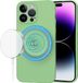 Techsuit Hoesje geschikt voor Apple iPhone 14 Pro Max - Soft Flex Silicone Back Cover - Geschikt voor MagSafe - Mint Green