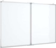 vidaXL Whiteboard magnetisch inklapbaar 120x80x1,7 cm aluminium