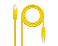 Netwerkkabel, 0,25 m, RJ45, UTP, Cat6, AWG24, geel, ideaal voor snelle verbindingen
