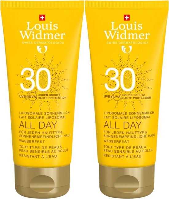 Louis Widmer Louis Widmer Zonnebrand All Day Duo 30 Ongeparfumeerd 200 ml