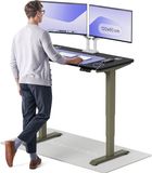 Desktronic HomePro Zit-sta Bureau Elektrisch In Hoogte Verstelbaar, 120x60 cm Groente/Zwart