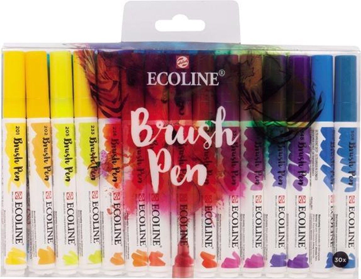 Ecoline Etiket Apli Blauw 2400X